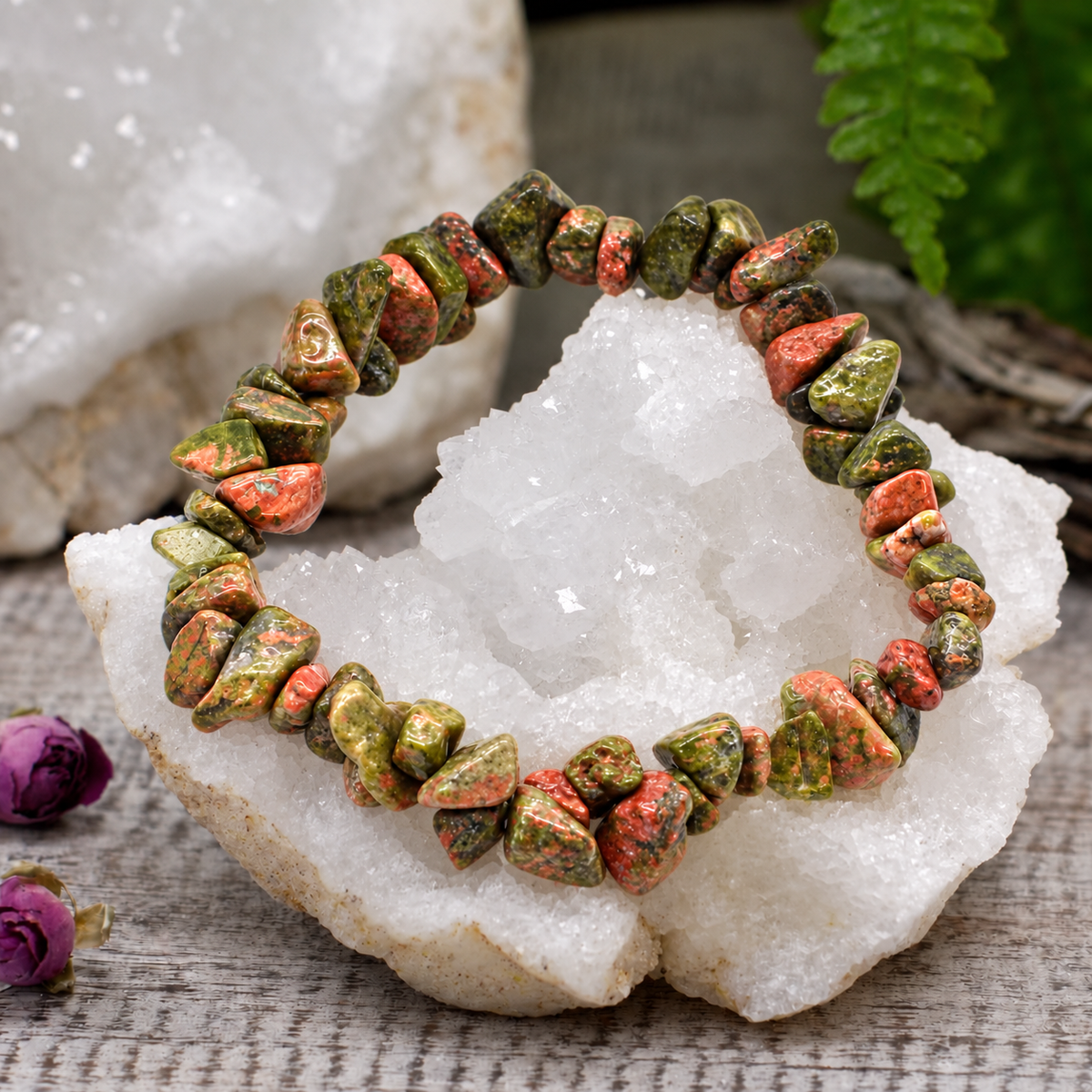 Green Jasper Chipstone Bracelet
