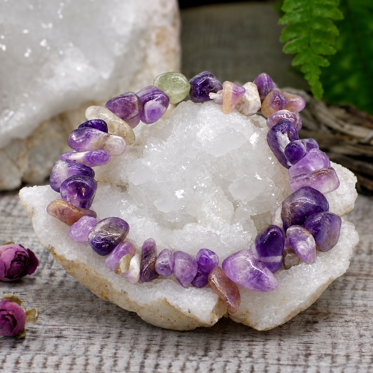Amethyst Chipstone Bracelet
