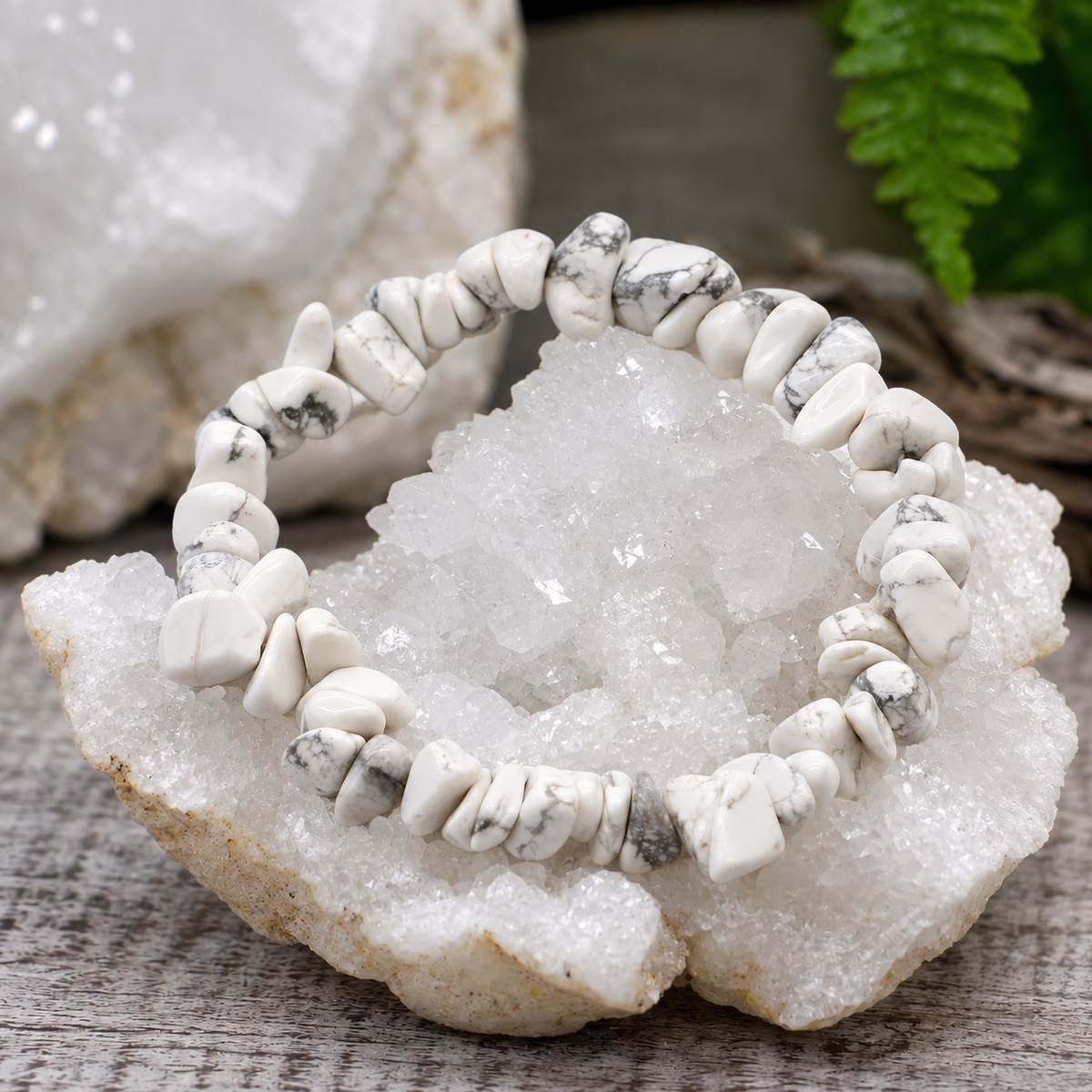 White Jasper Chipstone Bracelet