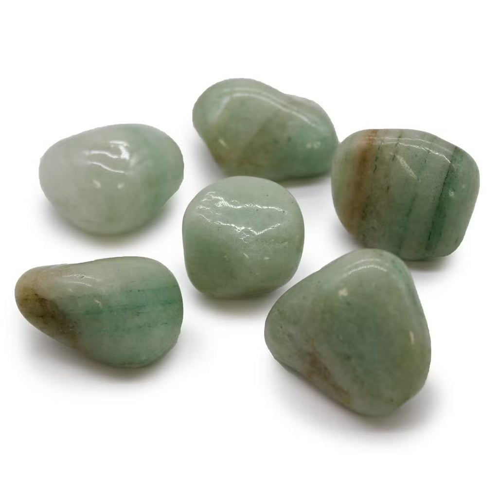 Green Aventurine Tumbled Stones (Set of 6)