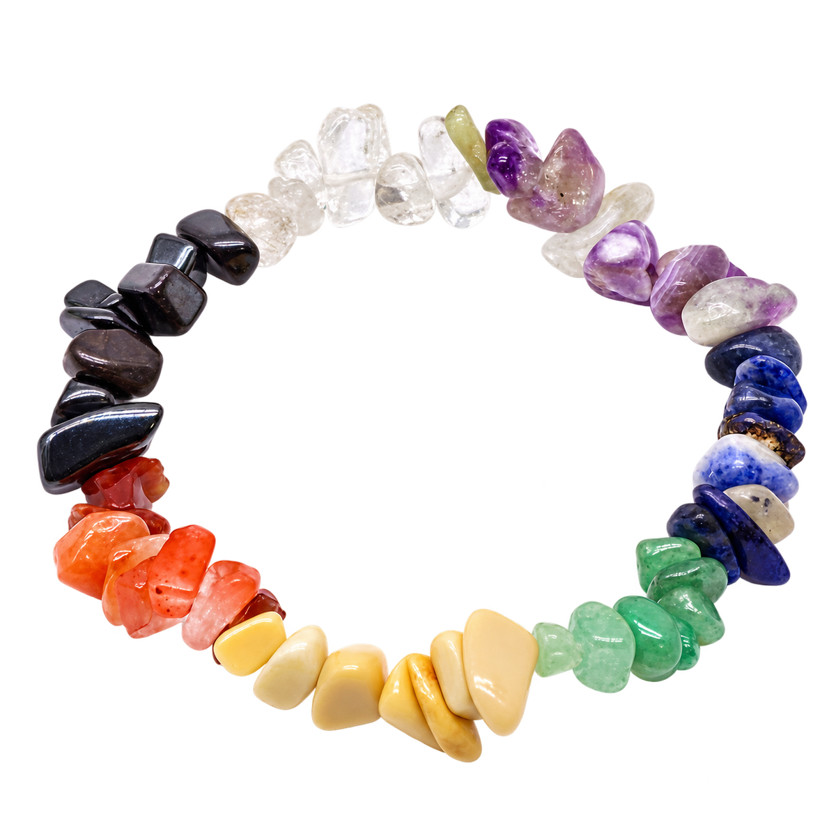 Chakra Stones Chipstone Bracelet