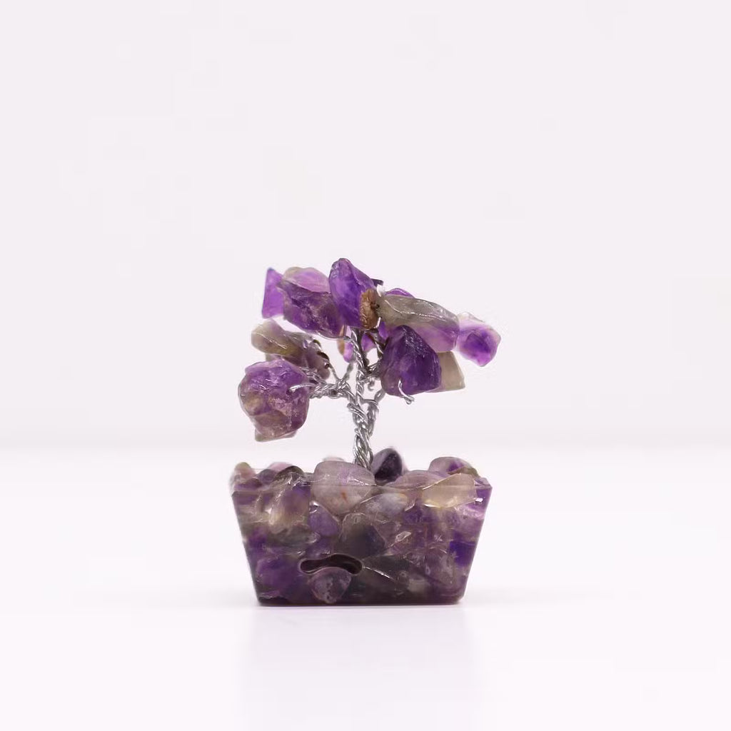 Amethyst Gemstone Tree, Orgonite Base