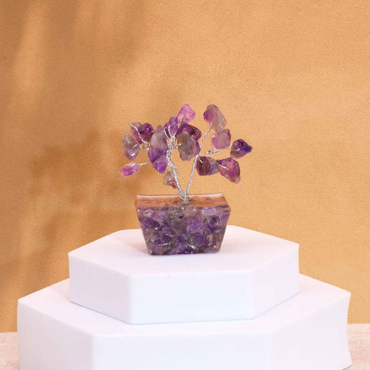 Amethyst Gemstone Tree, Orgonite Base