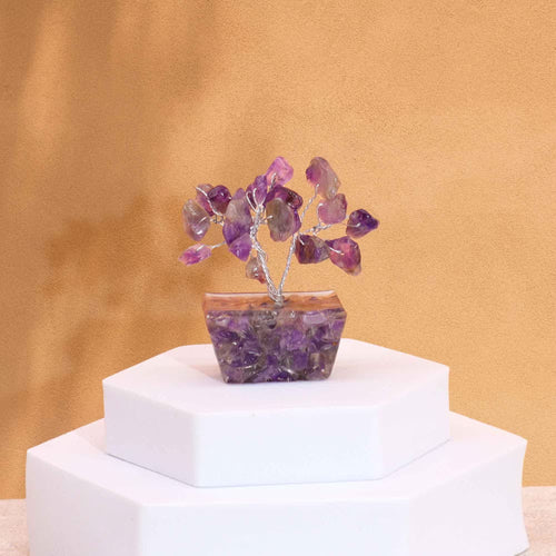 Amethyst Gemstone Tree, Orgonite Base