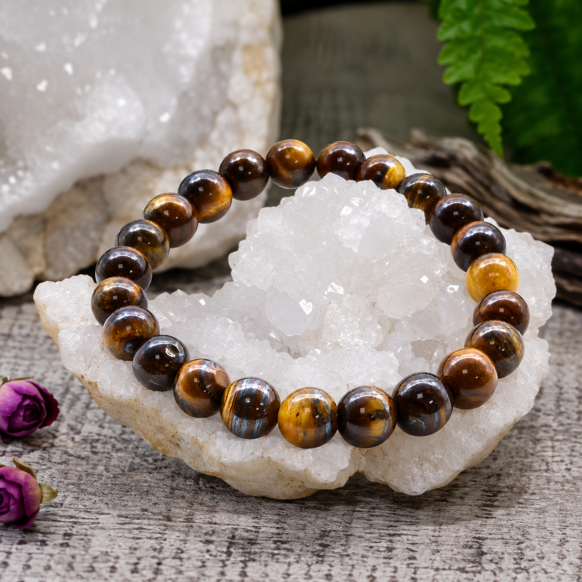 Tiger's Eye Pearl Bracelet