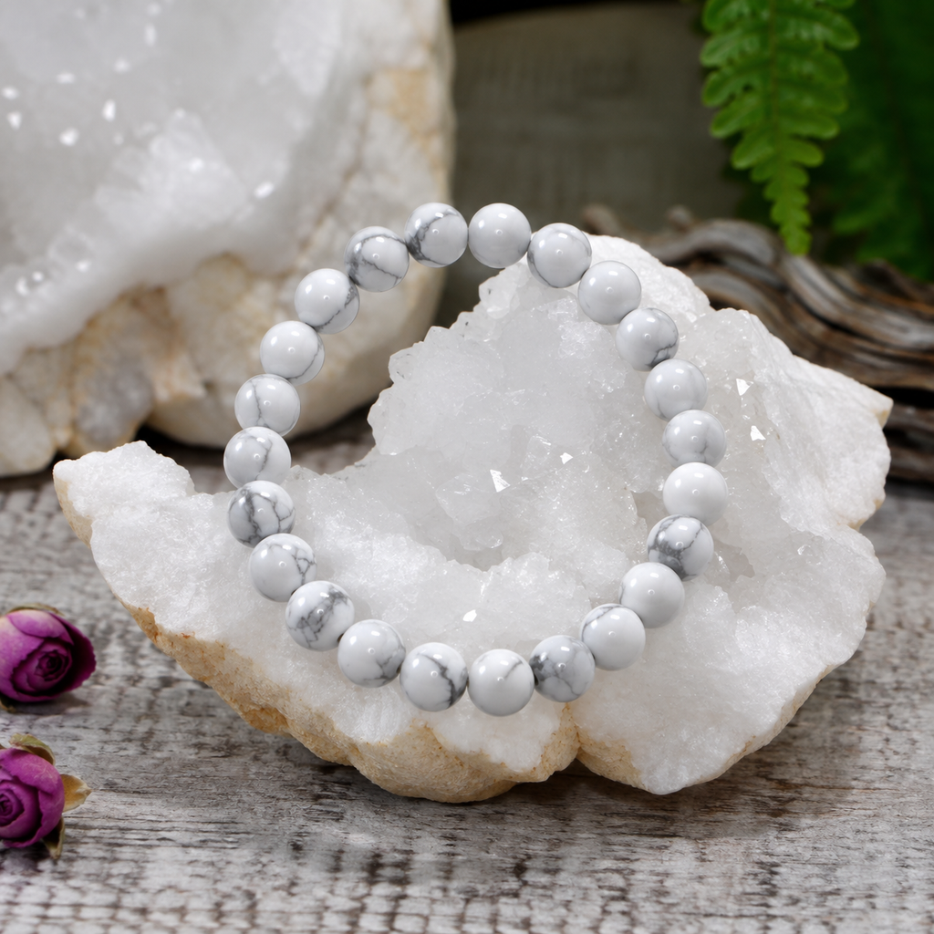 White Jasper Pearl Bracelet
