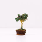 Green Aventurine Gemstone Tree, Wood Base
