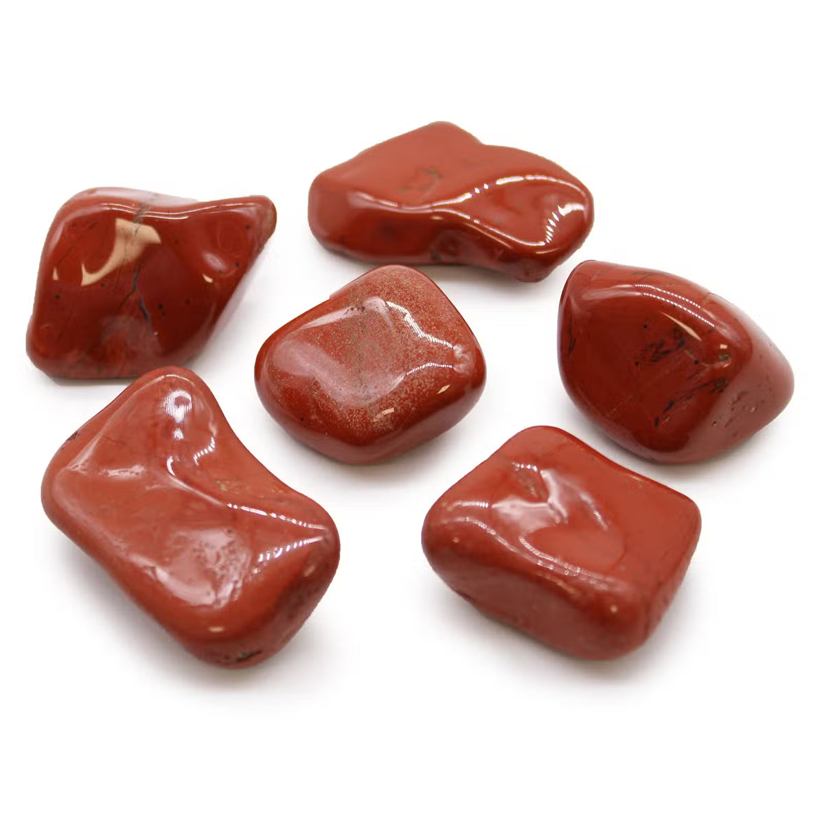 Red Jasper Tumbled Stones (Set of 6)