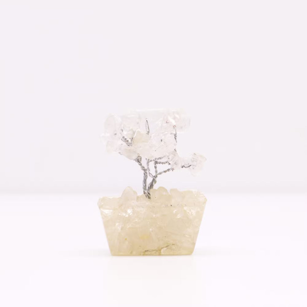 Clear Quartz Gemstone Tree, Orgonite Base