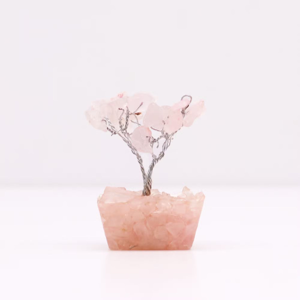 Rose Quartz Gemstone Tree, Orgonite Base