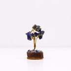 Sodalite Gemstone Tree, Wood Base